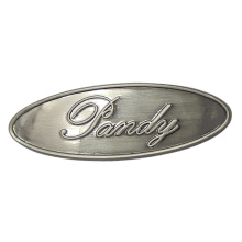 Oval Metal Tags with Engraved Logo